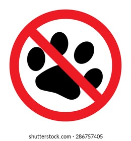 No dog sign