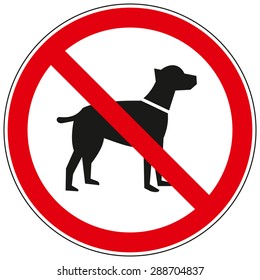 No Dog Sign