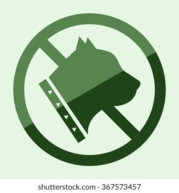 No dog sign, vector illustration 