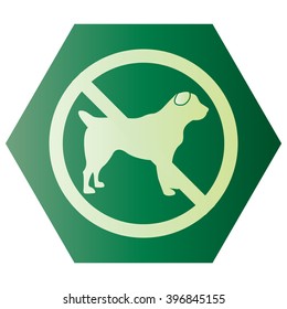 No dog sign, vector illustration 