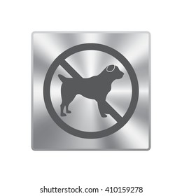No dog sign, vector illustration 