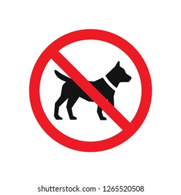 no dog sign vector image