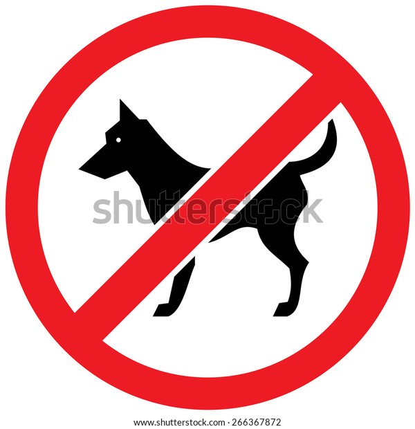 No Dog Signs Stock Vector (Royalty Free) 266367872 | Shutterstock