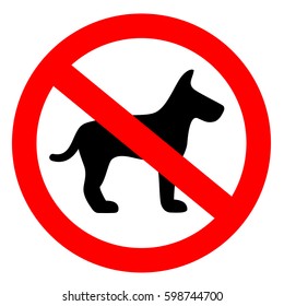 No Dog Vector Eps Sign