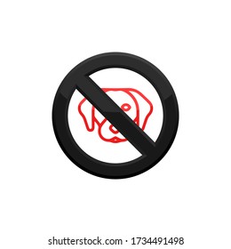 No Dogs Allowed. Dog Prohibition Sign, Icon In Trendy  Design Vector Eps 10