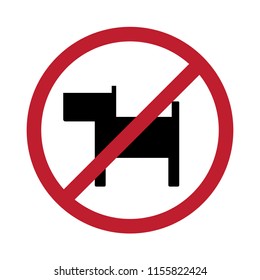 No Dogs Allowed Sign Stock Vector (Royalty Free) 1155822424 | Shutterstock