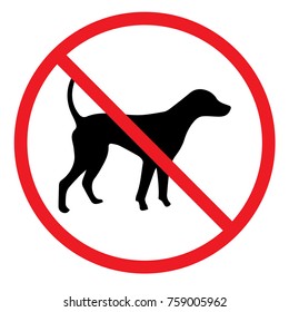 No dogs allowed sign
