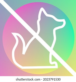 No se permiten perros vectores con colores