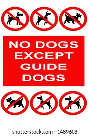 No dogs sign