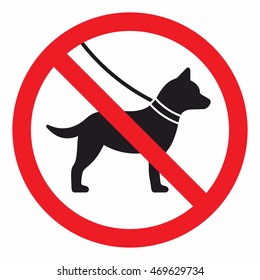 No dogs sign