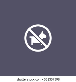 No dogs sign