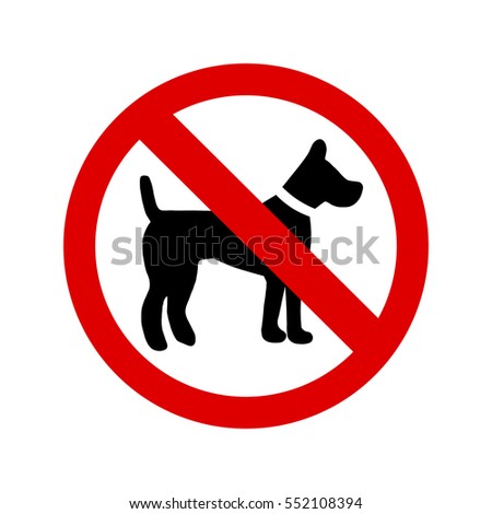 No dogs sign