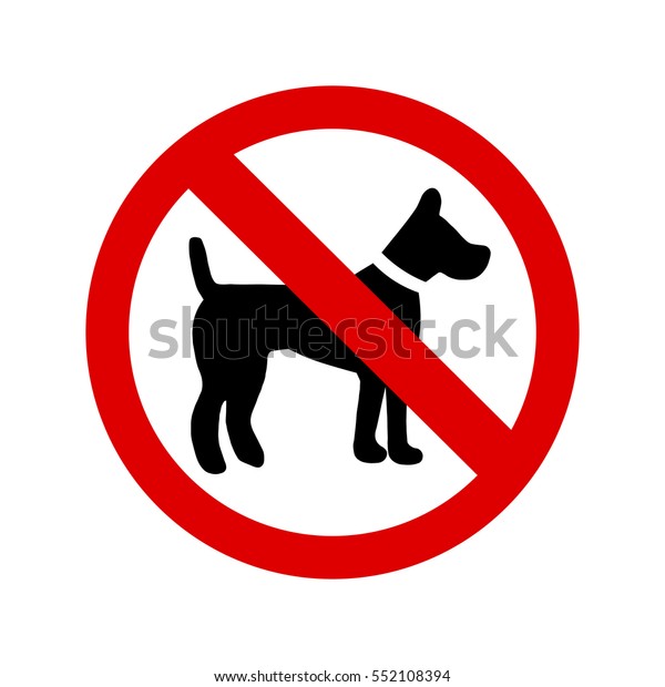 No Dogs Sign Stock Vector (Royalty Free) 552108394