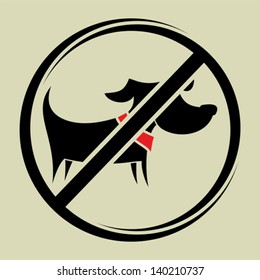 No dogs sign, do not allowed