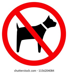 No Dogs Sign No Dogs Icon Stock Vector (Royalty Free) 1156204084 ...