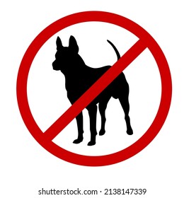 No dogs sign icon great for any use. Vector EPS10.
