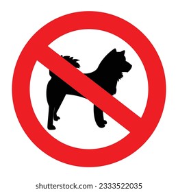 no dogs sign vector design