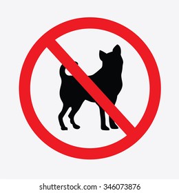 No dogs  sign vector.do not allowed,prohibits sign.vector illustration.