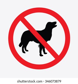 No dogs  sign vector.do not allowed,prohibits sign.vector illustration.
