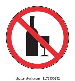 no drink! the abstract sign