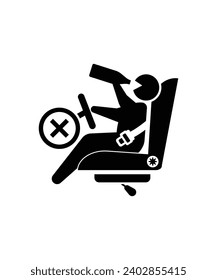 no drink and drive icon, vector best flat icon.