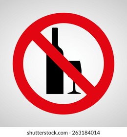 no drink icon great for any use. Vector EPS10.