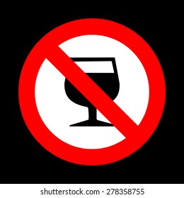 No drink icon great for any use. Vector EPS10.