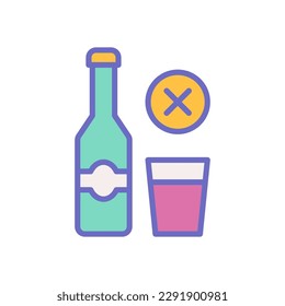 no drink icon for your website design, logo, app, UI.