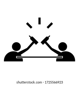 No Drink line Art single vector icon symbol