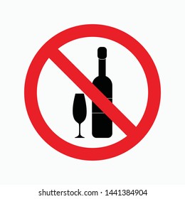no drink sign symbol icon vector