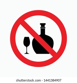 no drink sign symbol icon vector