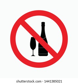 no drink sign symbol icon vector