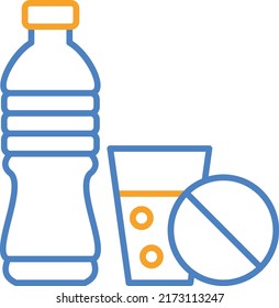 Icono del vector Sin bebida. Se puede usar para imprimir, móviles y aplicaciones web.