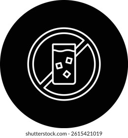 No Drink vector icon. Can be used for printing, mobile and web applications.