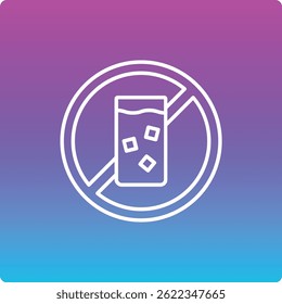 Nenhum ícone de vetor Drink. Pode ser usado para impressão, aplicativos móveis e da Web.