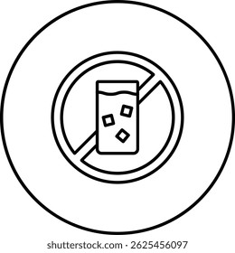 No Drink vector icon. Can be used for printing, mobile and web applications.