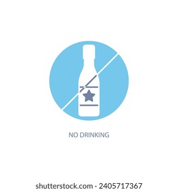 kein Symbol für die Trinkwasserlinie. Einfache Elementgrafik. kein Kontur-Kontur-Symbol-Design.