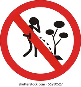 no drinking traffic sign