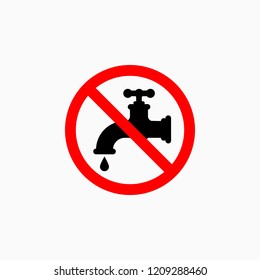 no drinking water icon