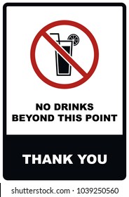 No Drinks beyond this point - Forbidden sigs