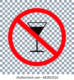 no drinks on transparent background
