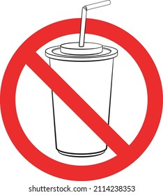 No drinks vector sign icon