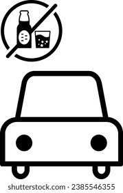no drive no car no driving ban traffic sign 11555