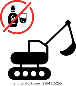 no drive no truck excavator no driving ban 11863