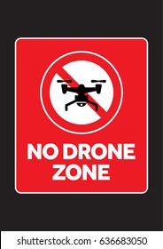 No drone allowed Sign