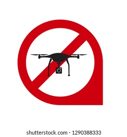 no drone sign