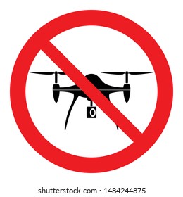 No drone sign, vector design