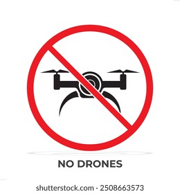 No Drones icon, Don't Flying Drones, Don't allow don't allow drone, Drone icon, icon