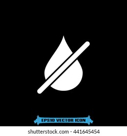 No drop sign icon vector illustration eps10