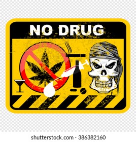 no drug, sign, vector